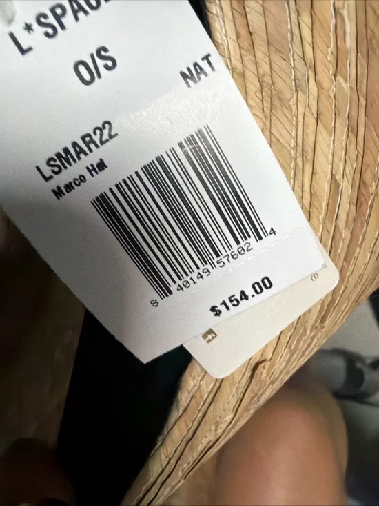 l*space Natural Straw Wide-Brim Beach Hat - Picture 12 of 16